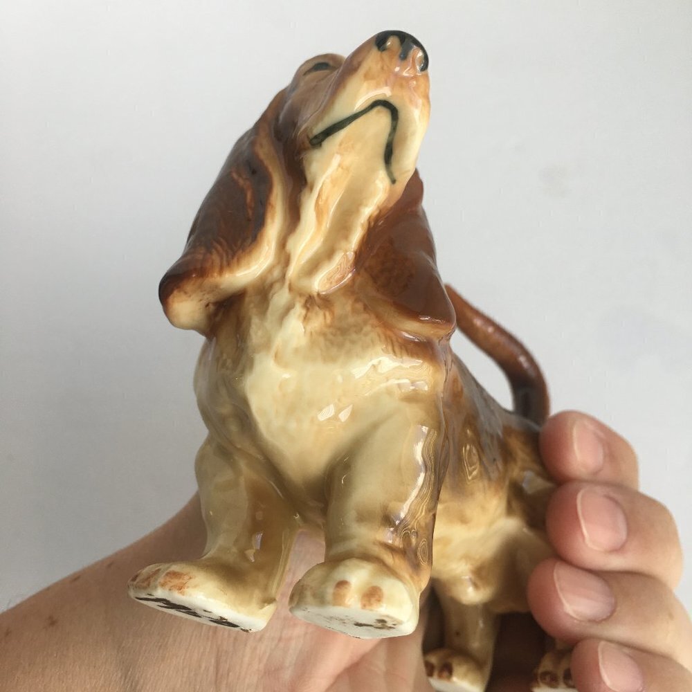 Vintage Dog Figurine Statue‎ - 1950 Basset Hound - Picture 6 of 8